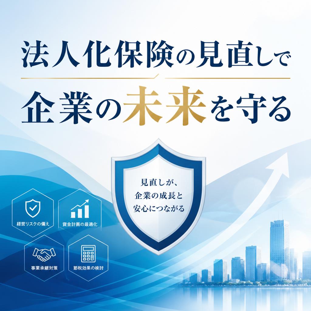 法人化保険の見直しで企業の未来を守る