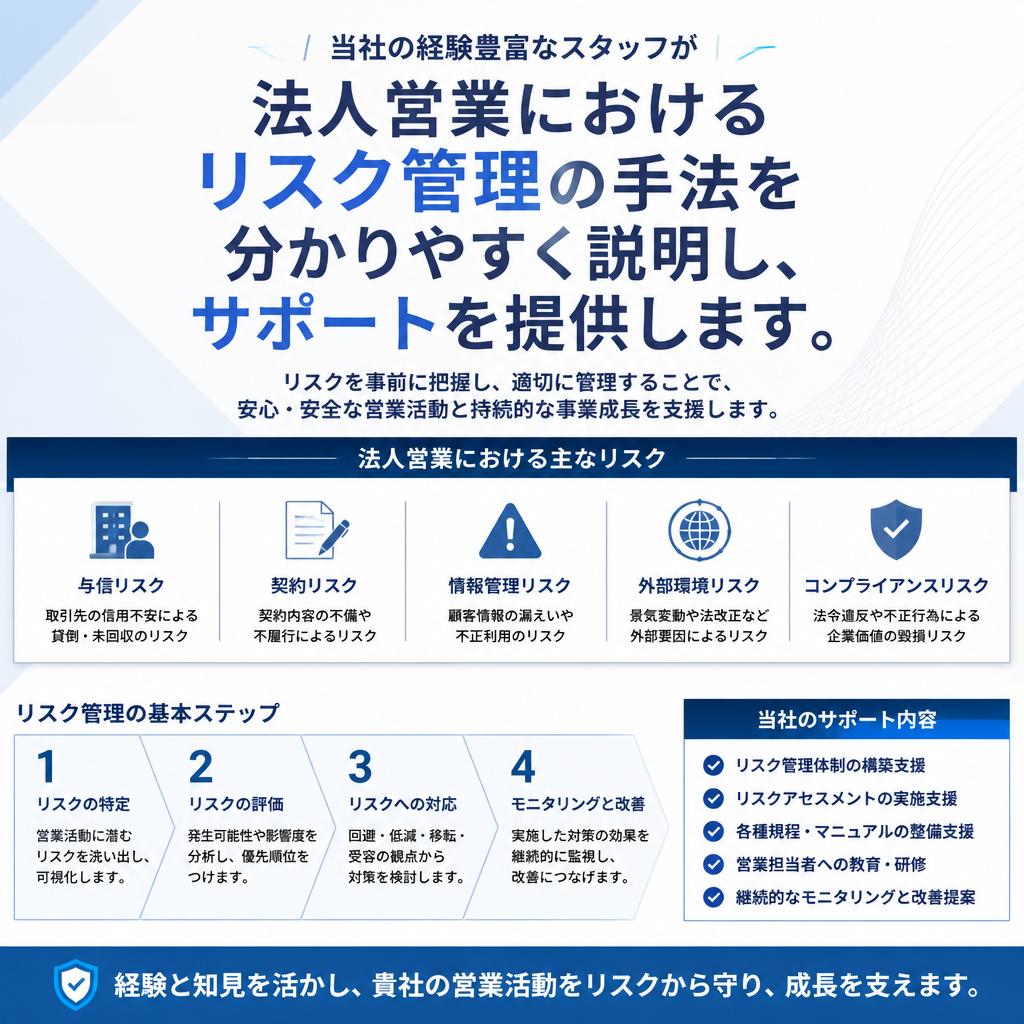法人営業のプロが支援します