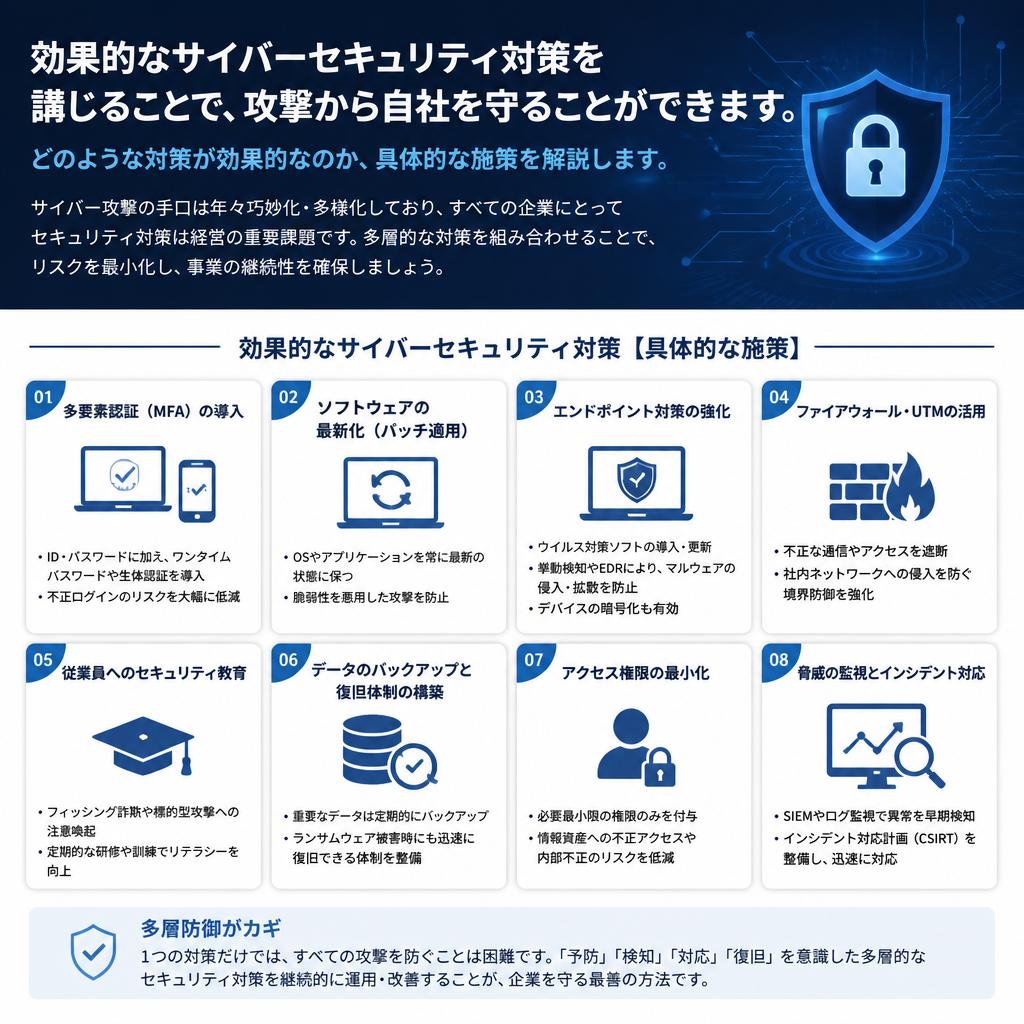 サイバーセキュリティ対策の重要性