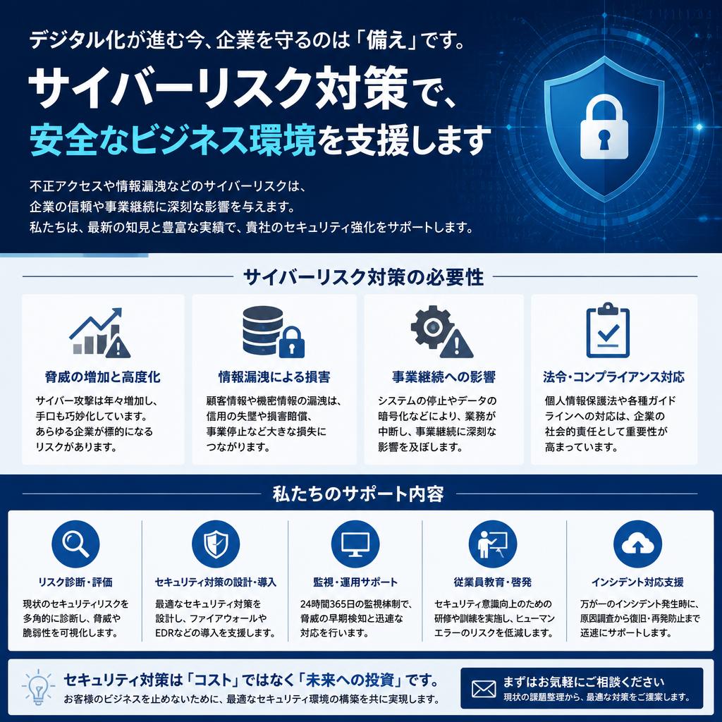 サイバーセキュリティ対策の重要性